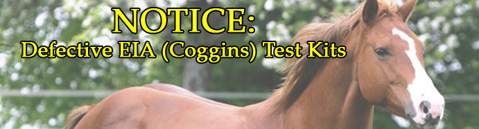 Defective EIA (Coggins) Test Kits